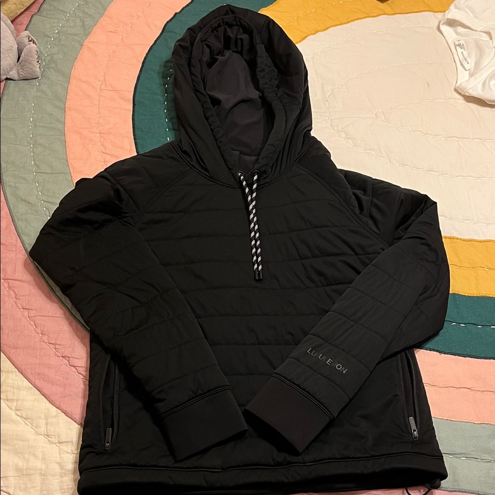Lululemon Black Quilted Hoodie